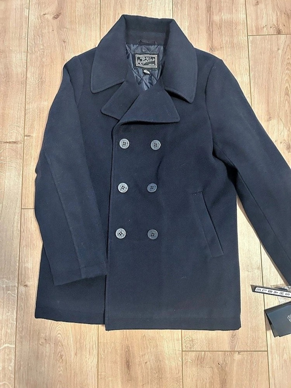 Navy peacoat